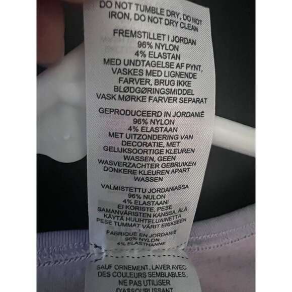 Gymshark Vital Seamless 2.0 Womens Crop Top Shirt XL Light Purple Lilac Stretch - Picture 8 of 8